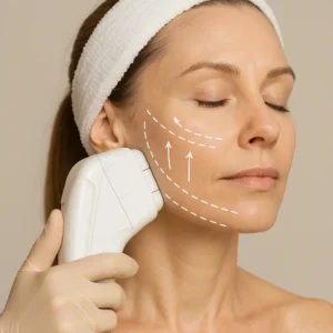 Woman having HI-FU to reduce wrinkles call LA LIPO Broxburn Now!