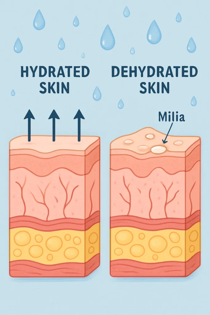 The importance of hydration and milia production Broxburn