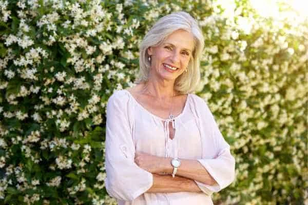 Older woman happy with urinary incontinence treatment Broxburn