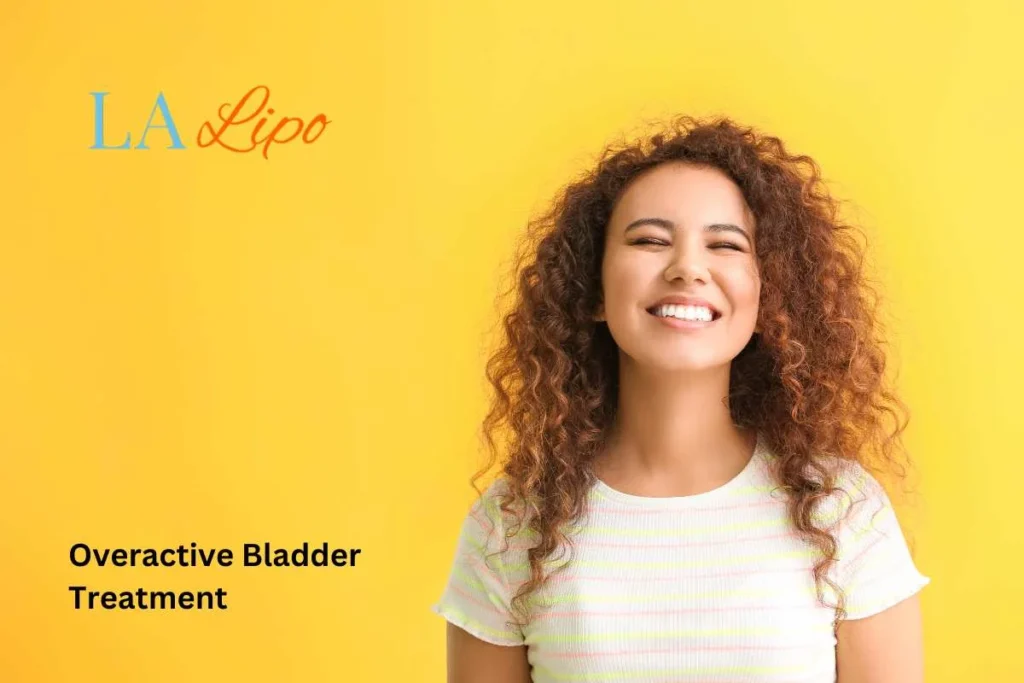 woman smiling about overactive bladder treatment Broxburn solutions